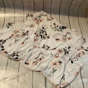 Torrid white flora top